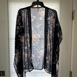 Floral Sheer Kimono Cardigan
